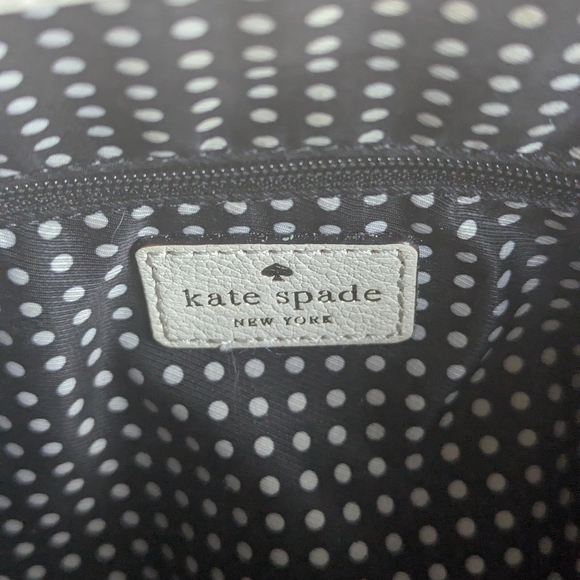 Kate Spade New York Villabella Avenue Elena Cream Leather Zip Close Purse Tote - Picture 9 of 16